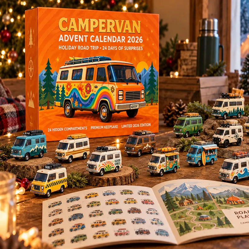 🚐 Adventní kalendář pro milovníky obytných dodávek – 24 překvapení, která si zamilujete!