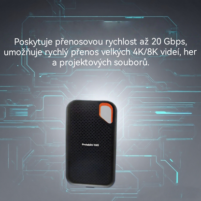 30TB externí pevný disk typu C Přenosný – masivní úložiště, dokonalý výkon