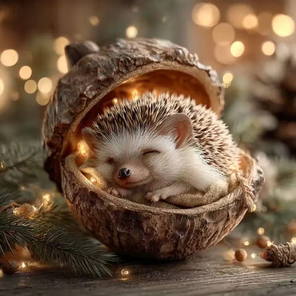 🎁❤️Roztomilá lesní zvířátka – ozdoby z žaludů pro útulné lesní Vánoce, nejnovější trendy vánočních stromků, která hlídají váš vánoční stromek!
