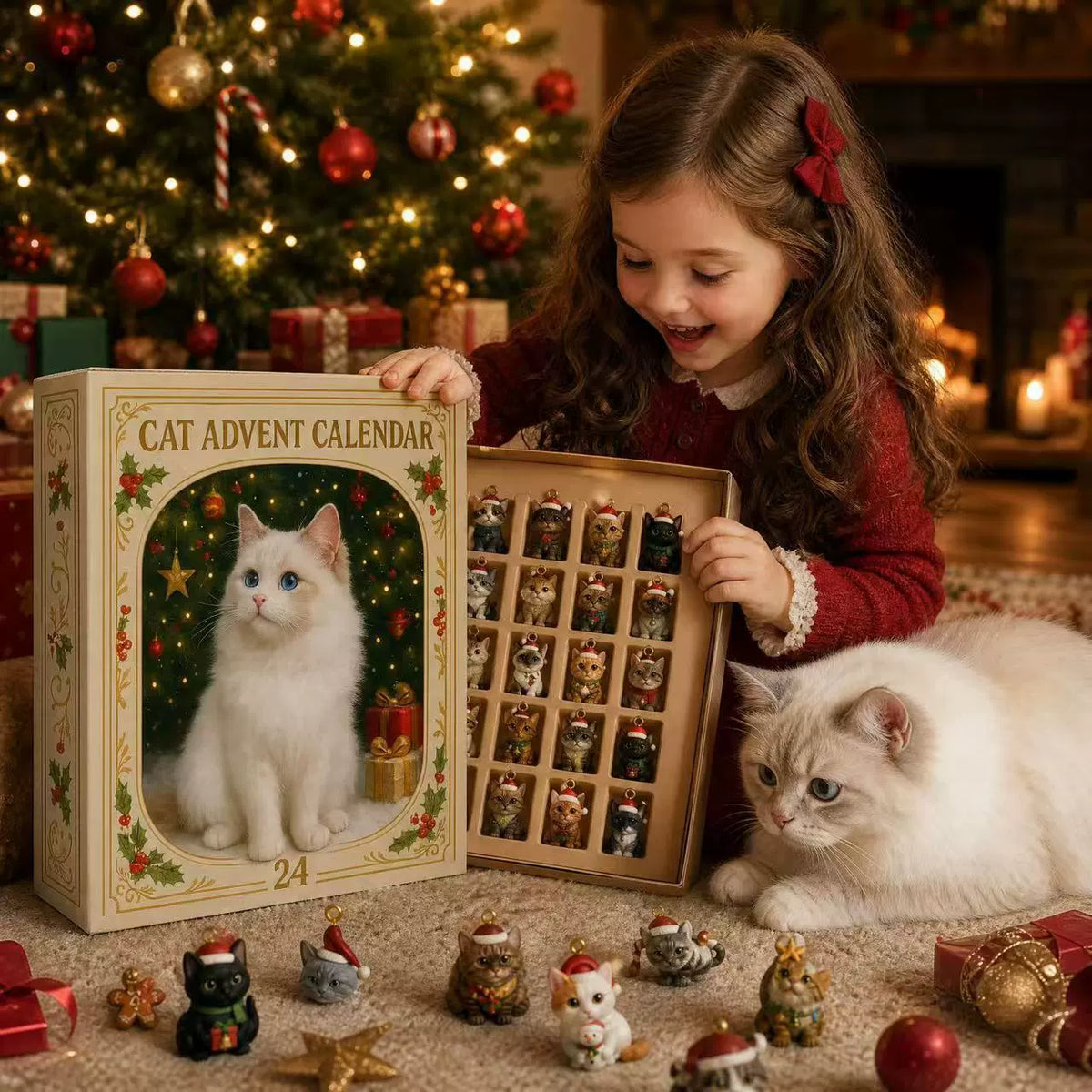 Vánoční Mystery Box 2026 – Adventní kalendář s překvapeními, závěsné ozdoby na vánoční stromeček, originální vánoční dárková sada🎄