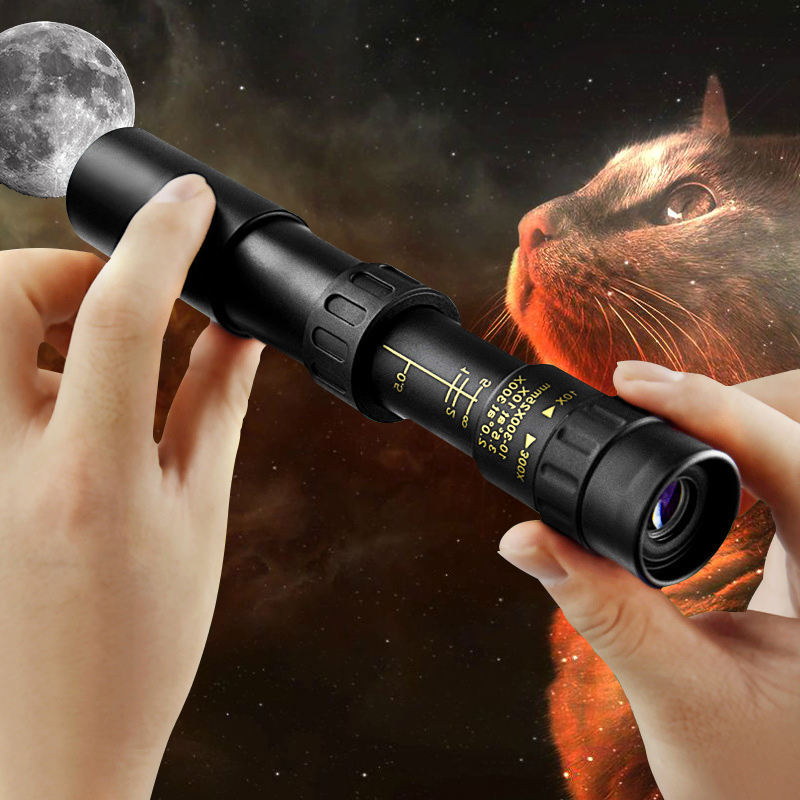 10–300× zoom HD přenosný vysoce výkonný dalekohled pro dlouhé vzdálenosti, speciálně navržený pro pozorování nebeských těles a souhvězdí