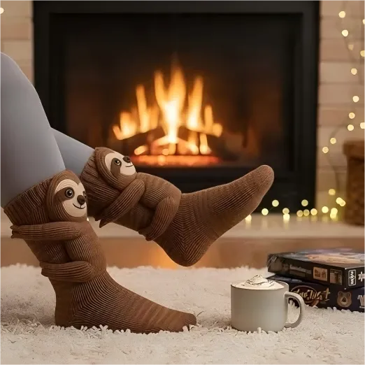 Roztomilé zateplené ponožky 🧦✨ – Zažijte hřejivé objetí svého oblíbeného zvířátka na každém kroku! 🐾❤️