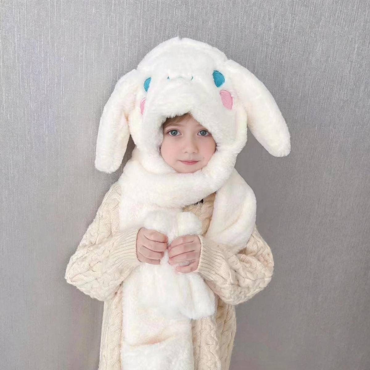 Vnoučaty neodolatelný velikonoční dárek – hebká králičí čepice s pohyblivými oušky 🐰
