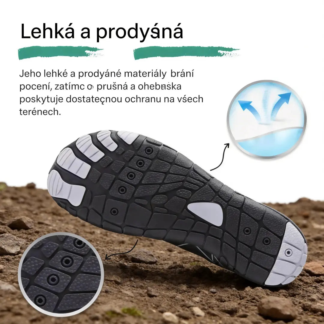 💥 Unisex Pětiprsté Barefoot Boty – Přirozený Krok, Skvělá Přilnavost a Celodenní Pohodlí pro Turistiku, Běh i Vodní Sporty