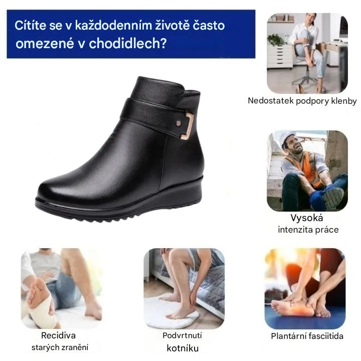 Měkké a pohodlné dámské boty vyrobené z pravé vlny a prémiové kůže (podpora klenby - usnadňuje chůzi)🔥🔥