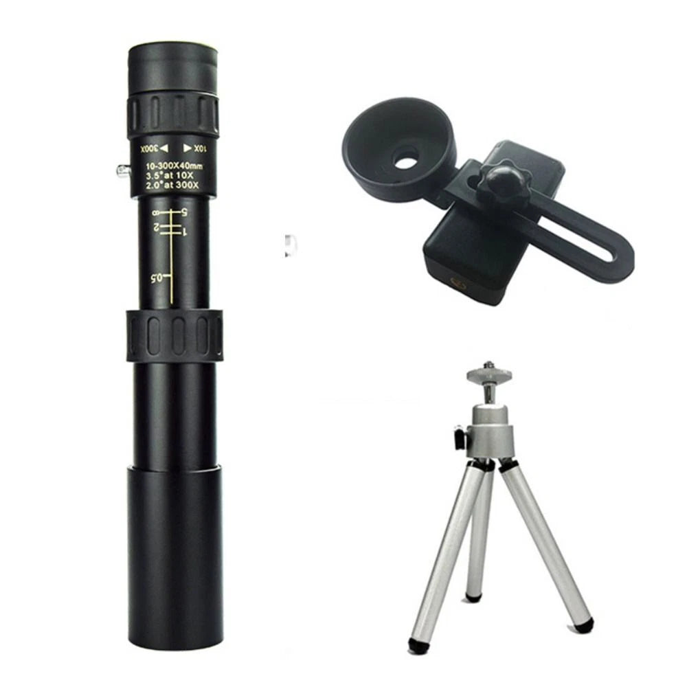 10–300× zoom HD přenosný vysoce výkonný dalekohled pro dlouhé vzdálenosti, speciálně navržený pro pozorování nebeských těles a souhvězdí